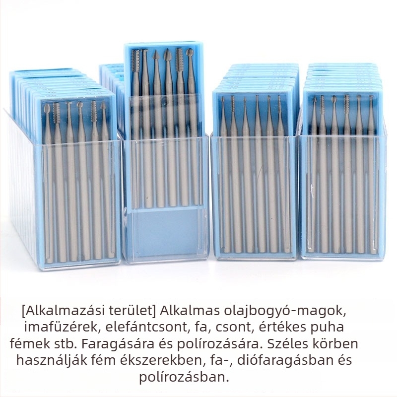 2,35 mm-es szárú wolfrám acél maró, olíva magfaragó kés, elektromos üregképző eszköz, Shixin 204 fogorvosi gép, mikrofaragó kés