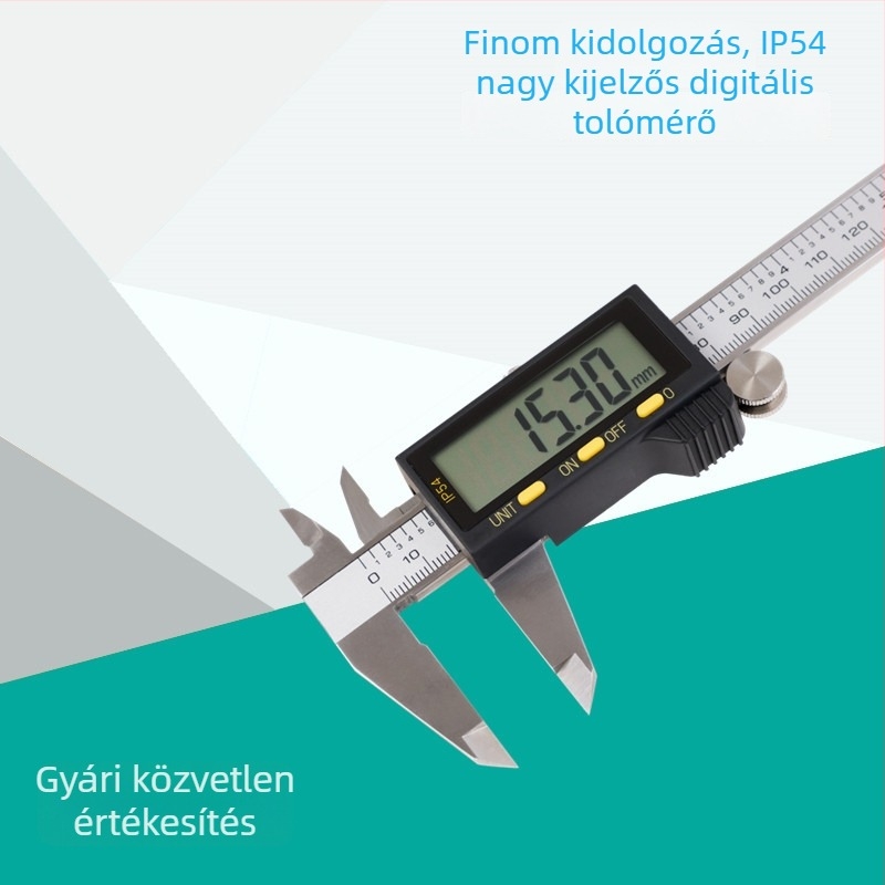 Saimeng Elektronikus Digitális Tolómérő IP54 Rozsdamentes acél, nagy pontosság, 0-150 mm