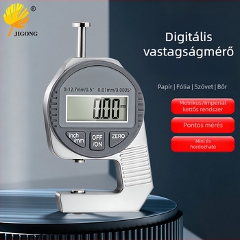 0–12,7 mm vastagságmérő, mini digitális vastagságmérő, zsebméretű kivitel digitális kijelzővel