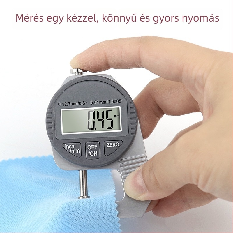 0–12,7 mm vastagságmérő, mini digitális vastagságmérő, zsebméretű kivitel digitális kijelzővel