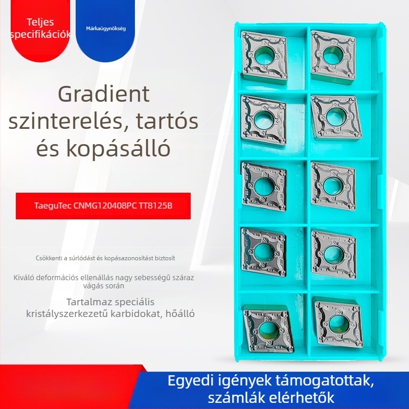 Teguk CNMG120408PCT8125B gyémánt alakú CNC vágóbetét
