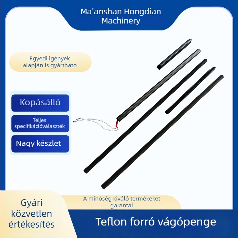 PTFE forró kés csomagoló gépekhez – hőzáró kés, vízszintes záró kés, vágó kés beépített pengével