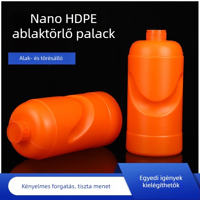 2L HDPE műanyag üveg vegyi anyagokhoz és tusfürdőhöz, zárt reagensüveg, testreszabható tömeg