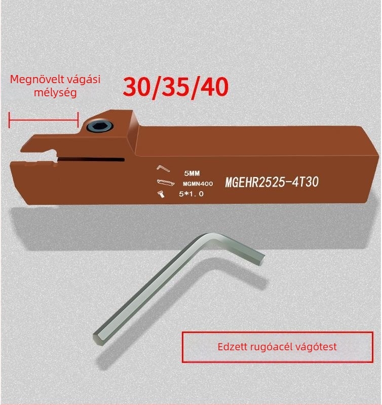 MGEHR2020/2525-3/4/5 megnövelt külső átmérőjű bevágó rúd, ötvözet, rugóacél
