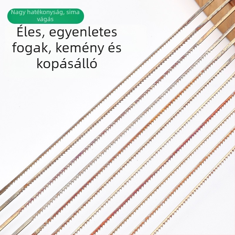 Double-Sword Márkájú huzalos fűrészlapok fába és fém vágáshoz, hajlított és U‑alakú, 144 darabos csomag elektromos fűrészhez