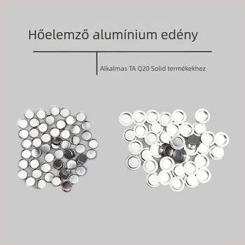 Alumínium tégely hőanalízishoz, 40 mL űrtartalom, Mettler mintákhoz, Ø6×1,7 mm.