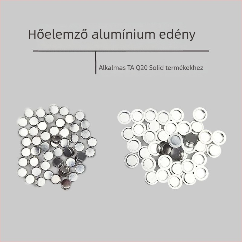 Alumínium tégely hőanalízishoz, 40 mL űrtartalom, Mettler mintákhoz, Ø6×1,7 mm.