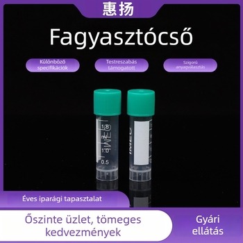 1,5/1,8 ml Műanyag csavaros kriotubák fokozatos skálával és szilikon O-gyűrűvel