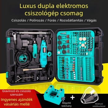 Kétszintes elektromos jade csiszoló- és polírozógép gravírozási funkcióval