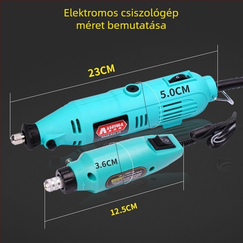 Kétszintes elektromos jade csiszoló- és polírozógép gravírozási funkcióval