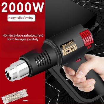 Zcanz 2000W ipari hőlégfúvó autófóliához – szárítás és hőszorítás