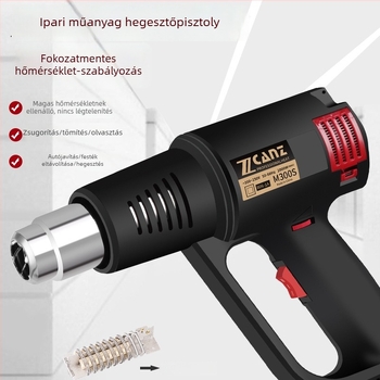 Zcanz 2000W ipari hőlégfúvó autófóliához – szárítás és hőszorítás