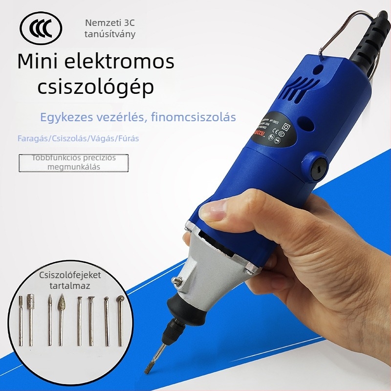 Mini elektromos gravírozó és polírozó készülék jádéhoz és méhviaszhoz - kompakt otthoni használatra