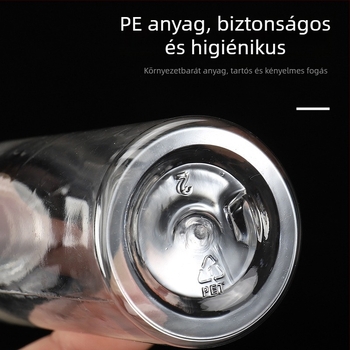 Testreszabható átlátszó műanyag nyomóflakon flip-top fedővel, samponhoz és tusfürdőhöz, utazási méretek