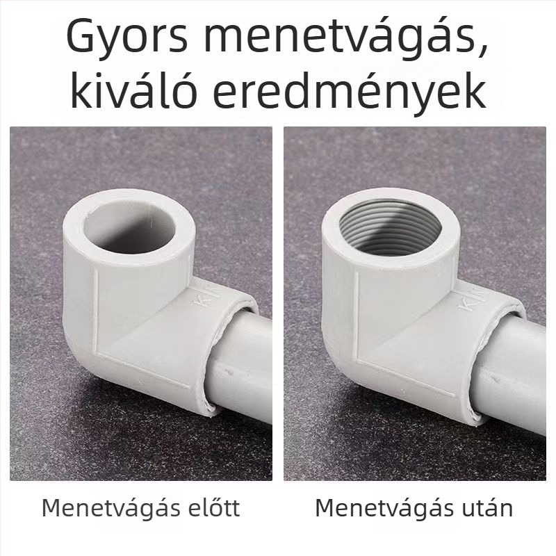PPR vízcső belső menetkészítő készlet fúróval és hatszögű nyelemmel