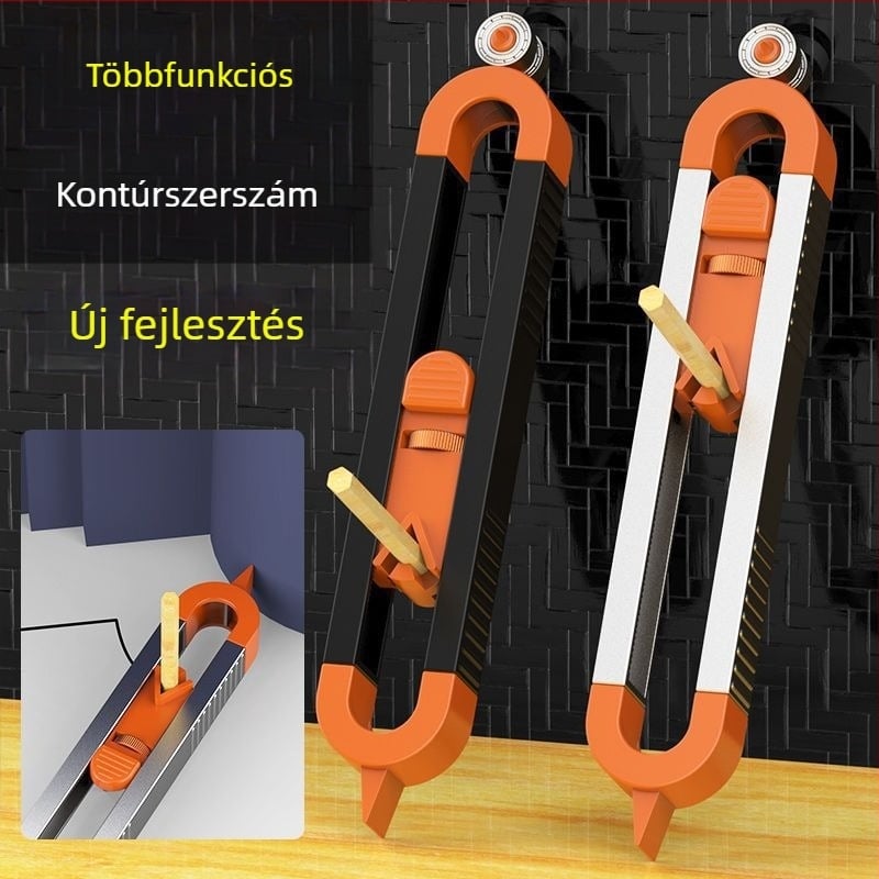Csempékre tervezett kontúrkivonó és forma kinyerő – Pontos, szabálytalan kontúrokhoz illeszkedő vonalzó és rajzeszköz