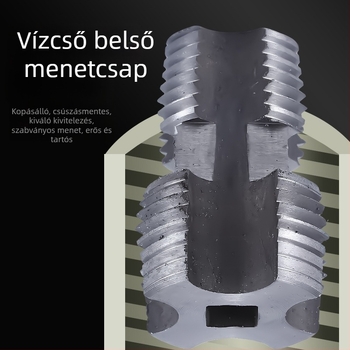 Műanyag vízvezetékcsövekhez elektromos menetkészlet