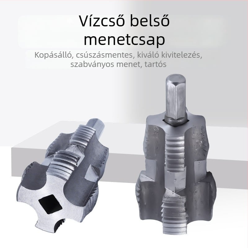 Műanyag vízvezetékcsövekhez elektromos menetkészlet
