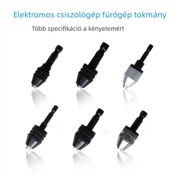 Hárompofa átalakítótokmány kis méretű elektromos csiszolóhoz és fúróhoz