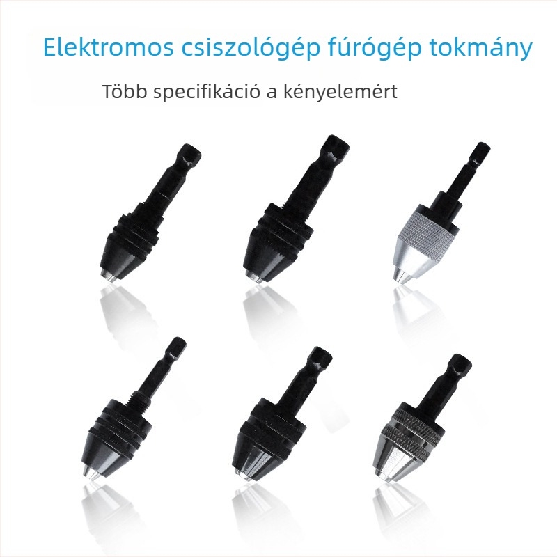 Hárompofa átalakítótokmány kis méretű elektromos csiszolóhoz és fúróhoz