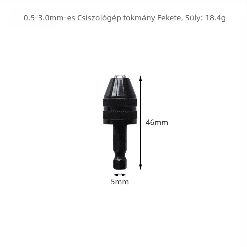 Hárompofa átalakítótokmány kis méretű elektromos csiszolóhoz és fúróhoz