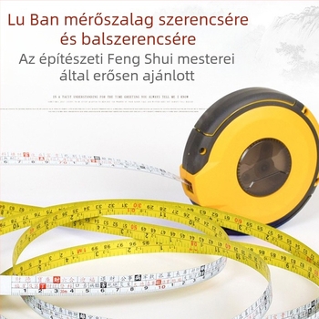 Acél mérőszalag Luban mérőeszköz, 50 m, nyerő számok referencia táblázat, 20 Dinglan mérő, Feng Shui kiváló precizitás