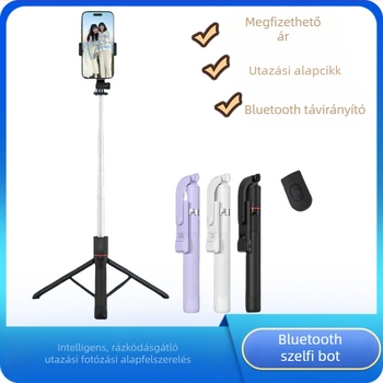 Új X17 Bluetooth szelfibot, 1,7 m-re nyújtható, 360°-os forgású padlóra álló tripod, élő közvetítéshez, hordozható fényképező eszköz