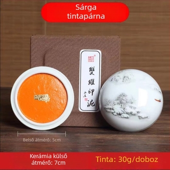 Sárga pecsétpaszta kalligráfiához és festészethez, 30 g vagy 60 g