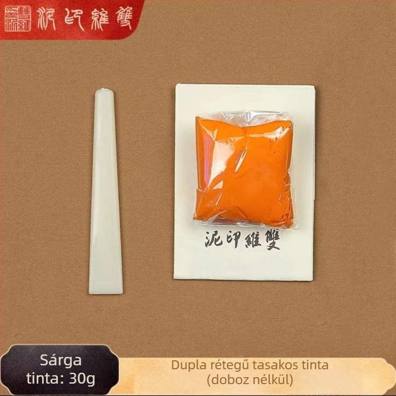 Sárga pecsétpaszta kalligráfiához és festészethez, 30 g vagy 60 g