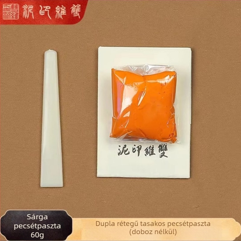 Sárga pecsétpaszta kalligráfiához és festészethez, 30 g vagy 60 g