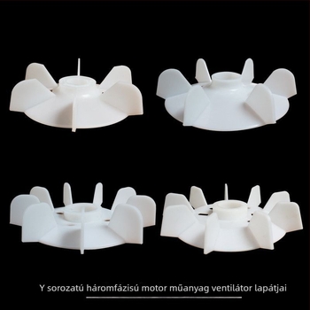 Y80-355 motor ventilátorlapát és 132-2.4.6 hűtő impeller, kompatibilis Y100, Y160, Y200 és Y315 motorokhoz