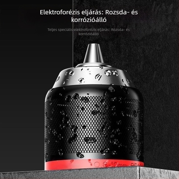 Akkumulátoros kézi fúró, fém mandrinnel, automatikus záródás, háromszájú mandrin, fúrókészlet