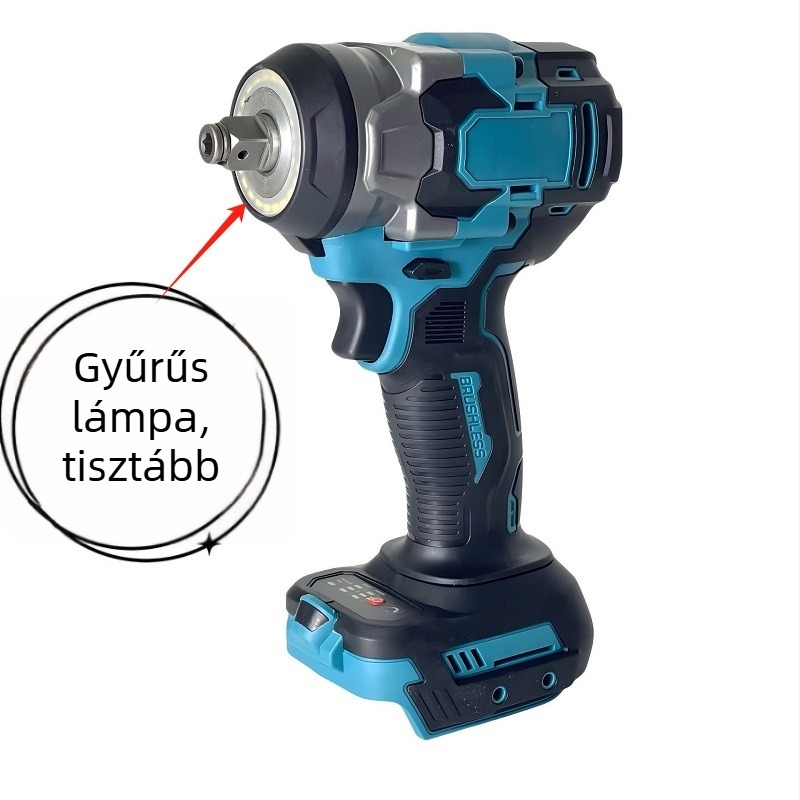 Brushless ütvecsavarozó nagy nyomatékkal, 21V Li-ion akkumulátorral, 2200 ütés