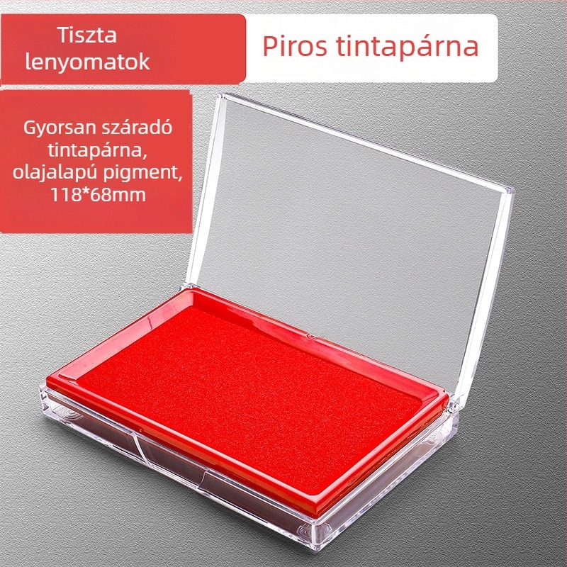 Deli nagy méretű gyorsan száradó tintapatna, piros/kék/fekete színben, modell 9864/9874, irodai kellékek