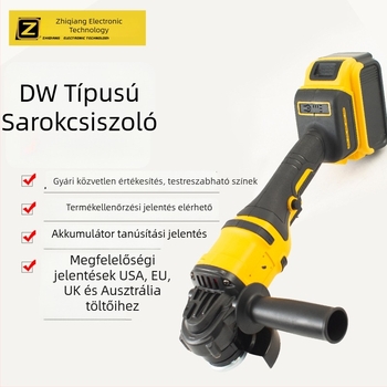Lítium-ion akkumulátorral működő, brushless sarokcsiszoló, nagy teljesítményű, vezeték nélküli, vágáshoz, csiszoláshoz és polírozáshoz.