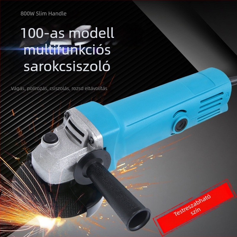 Minta 100: elektromos szögcsiszoló polír és csiszolás funkciókkal, ipari kategóriás vágó- és csiszoló eszköz