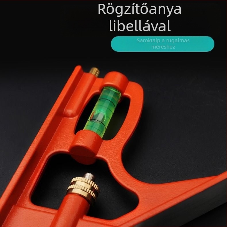 300 mm-es alumínium alapú mozgó szögmérő, többfunkciós kombinált mérőeszköz