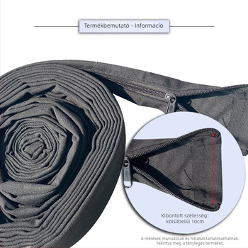Argon ívhegesztő és plazma vágó pisztolyhoz készült védő vászon hüvely; kábel- és csővédő sleeve; kopásálló, tűzálló anyagú cipzáros vászon
