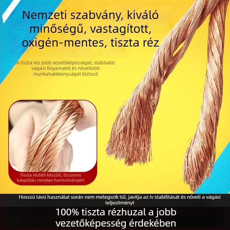 Földelő vezetékek készlet hegesztőgépekhez, földelő kábel és földelő csipesz argon ívhegesztéshez és plazma vágáshoz
