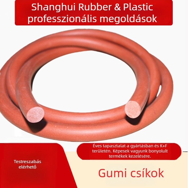EPDM speciális formájú szilikon gumitömítő szalag, egyedi gyártás, korrózióálló tömítés.