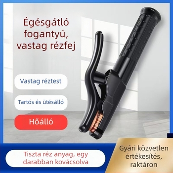 Ipari minőségű vastagított hegesztőfogó, szigetelt markolatokkal, egy darabból kovácsolt rézkonstrukció, ütésálló