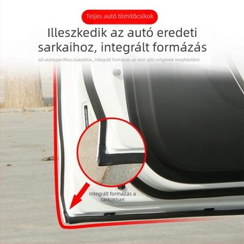 Equation Leopard 8 szilikon autóhangszigetelő tömítőcsík, teljes jármű porvédelmi kiegészítők az ajtók módosításához