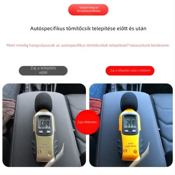 Equation Leopard 8 szilikon autóhangszigetelő tömítőcsík, teljes jármű porvédelmi kiegészítők az ajtók módosításához