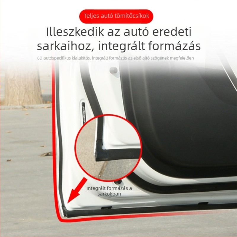 Equation Leopard 8 szilikon autóhangszigetelő tömítőcsík, teljes jármű porvédelmi kiegészítők az ajtók módosításához