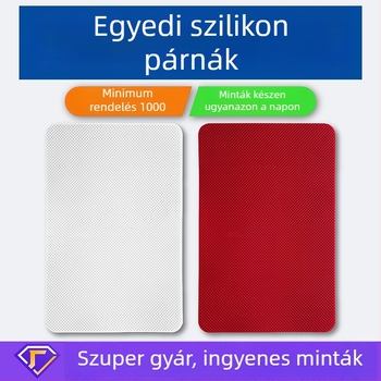 Piros hálós mintázatú szilikon autómatrac, csúszásmentes, hőálló, élelmiszer-minőségű átlátszó szilikon, testre szabható