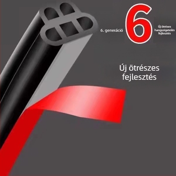 Autóajtó tömítés, hangszigetelés és porvédő; univerzális ötlyukas tömítés; két rétegű kialakítás; ütés elleni megerősítés.
