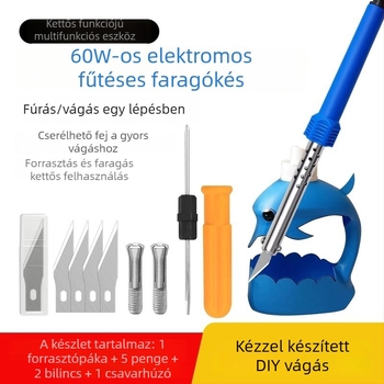 Kétfunkciós elektromos forrasztó és elektromos kés virágcserepek lyukasztására és vágására, otthoni DIY projektekhez