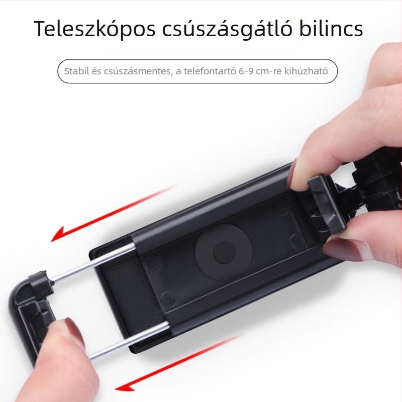 Kábeles vezérlésű selfie bot, hosszabbított, harmadik generáció, alumínium ötvözet, kézben tartható, összecsukható, univerzális élő közvetítéshez és fényképezéshez