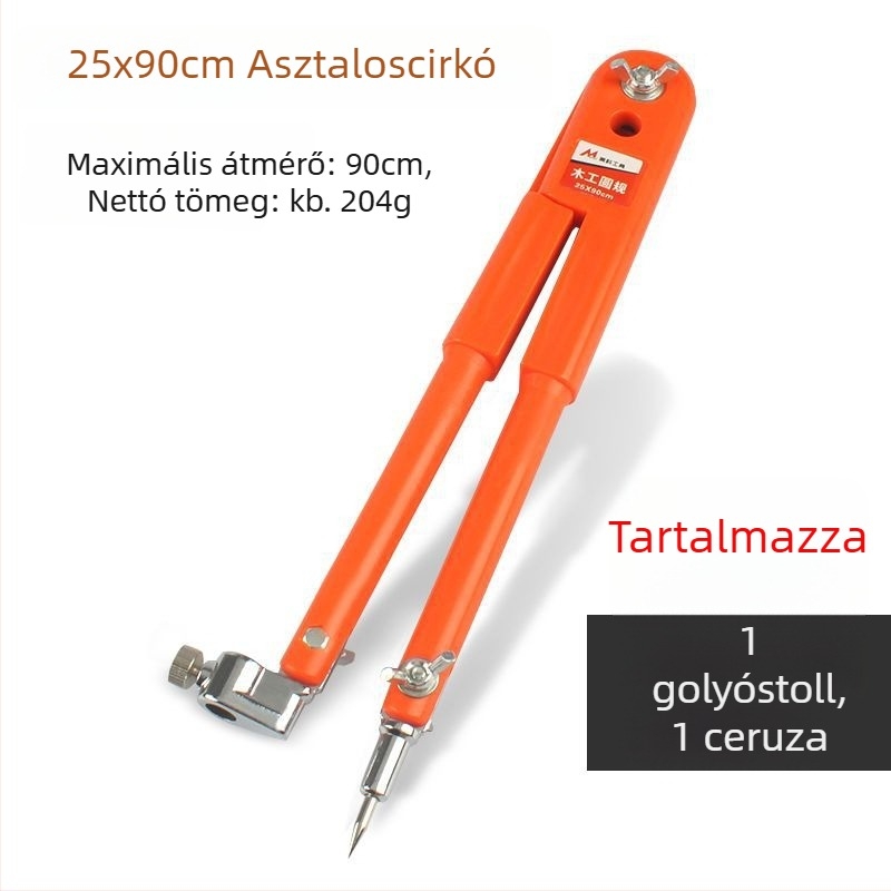 Faipari nagyméretű rozsdamentes acél körző és jelölő eszköz