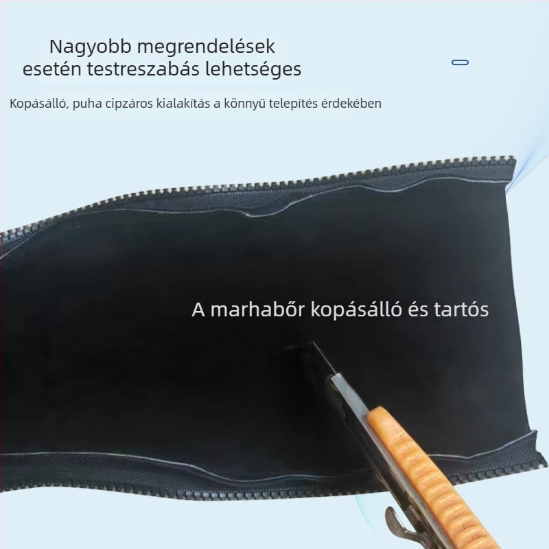 Tűzálló borjúbőr védőhüvely hegesztőberendezéshez: levegőcsövek, vezérlő vonalak, kábelek és optikai szálak